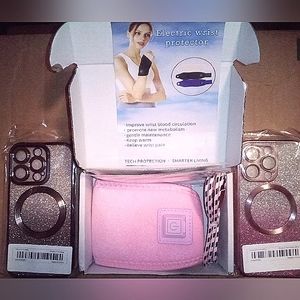 2pc iphone 14 Pro TPU Phone Cases w/ Electric Wrist Heat Massager